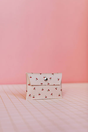 Cherries Card Holder - Nude