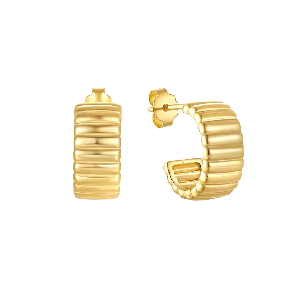 Gavin Mini Hoop Earrings - Gold