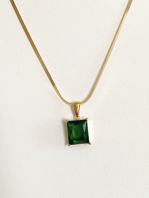 Wren Necklace - Emerald