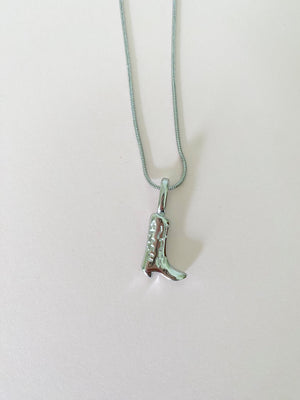 Jolene Boot Necklace - Silver