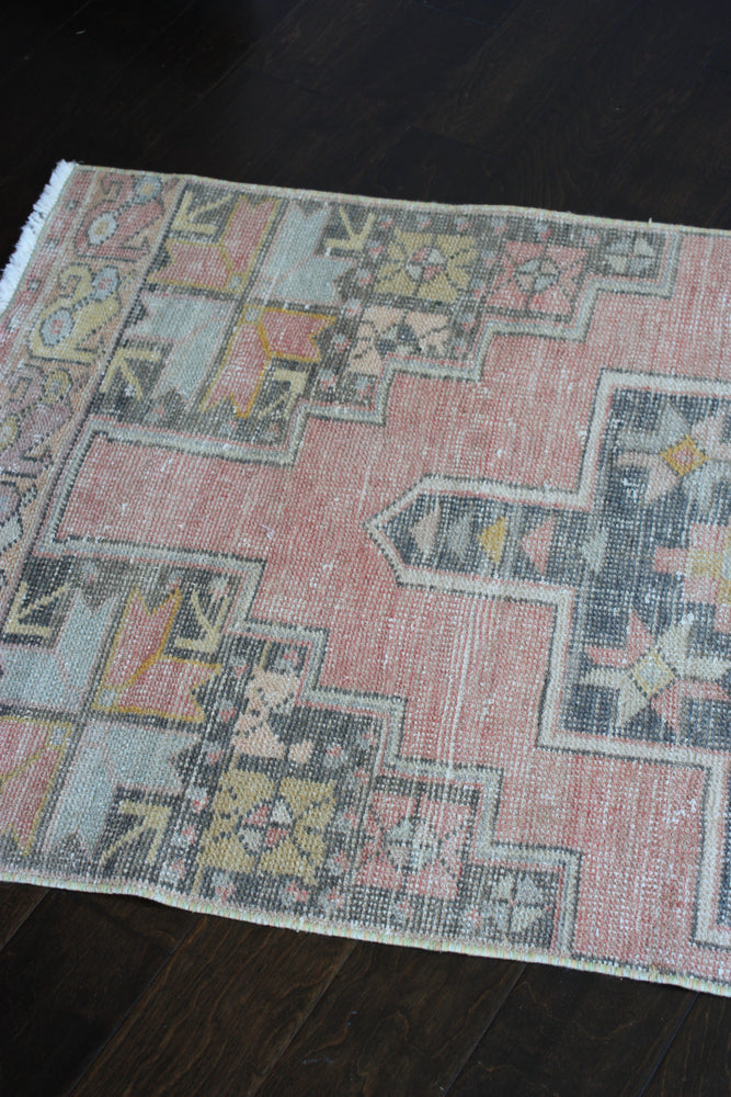 Layla Vintage Turkish Runner Rug 2'9.5 x 8'9