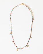 Delicate Beaded Hamsa Necklace