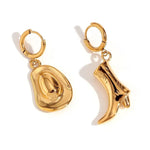Wild West Hoop Earrings - Gold