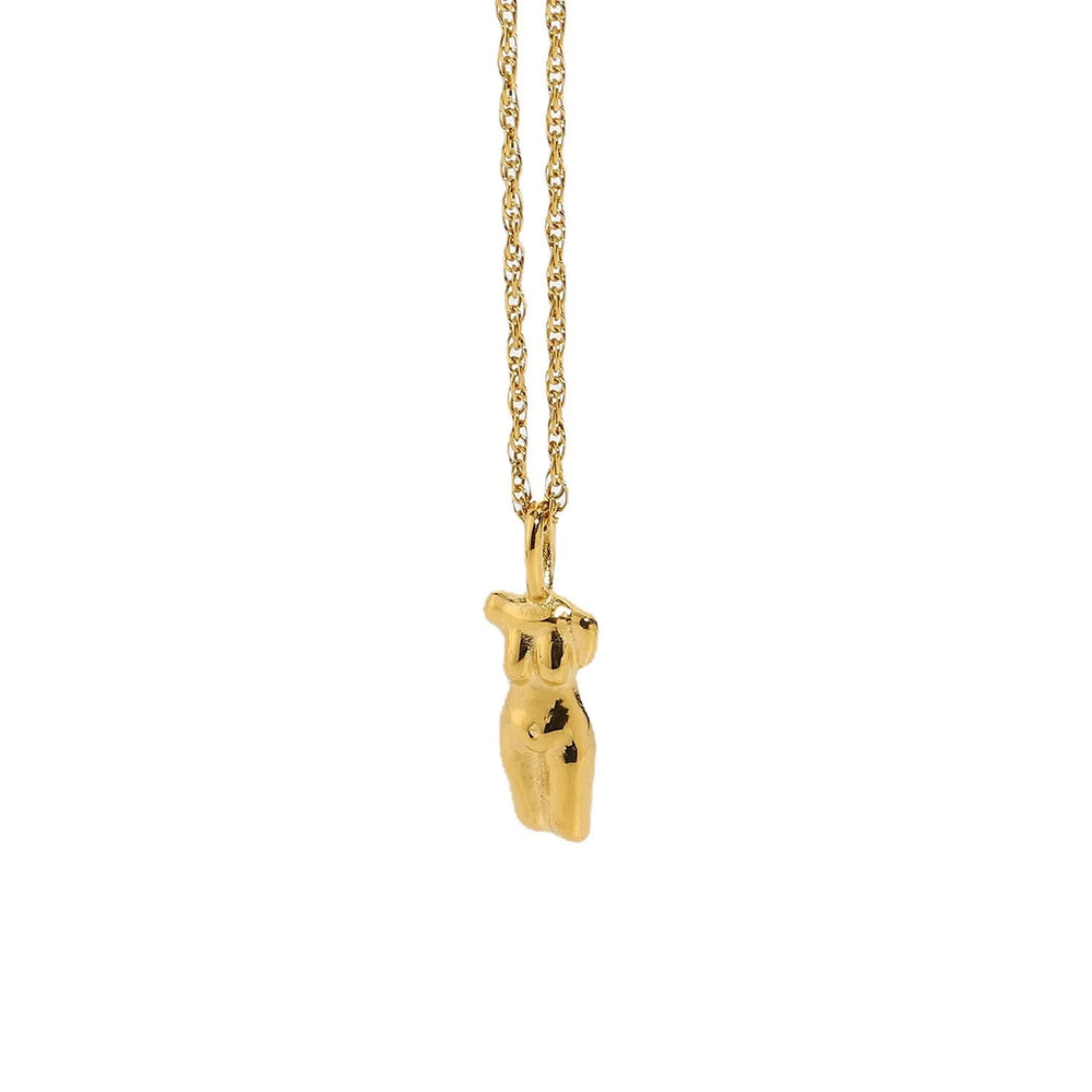 Goddess Pendant Necklace - Gold