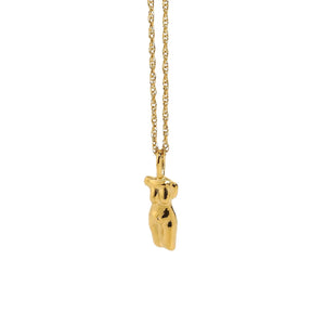 Goddess Pendant Necklace - Gold
