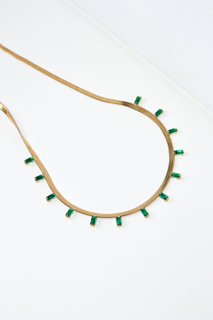 Logan Necklace — Emerald