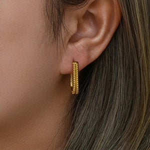 Delphine Hoop Earrings - Gold