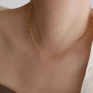 Bailey Ball Chain Necklace - Gold
