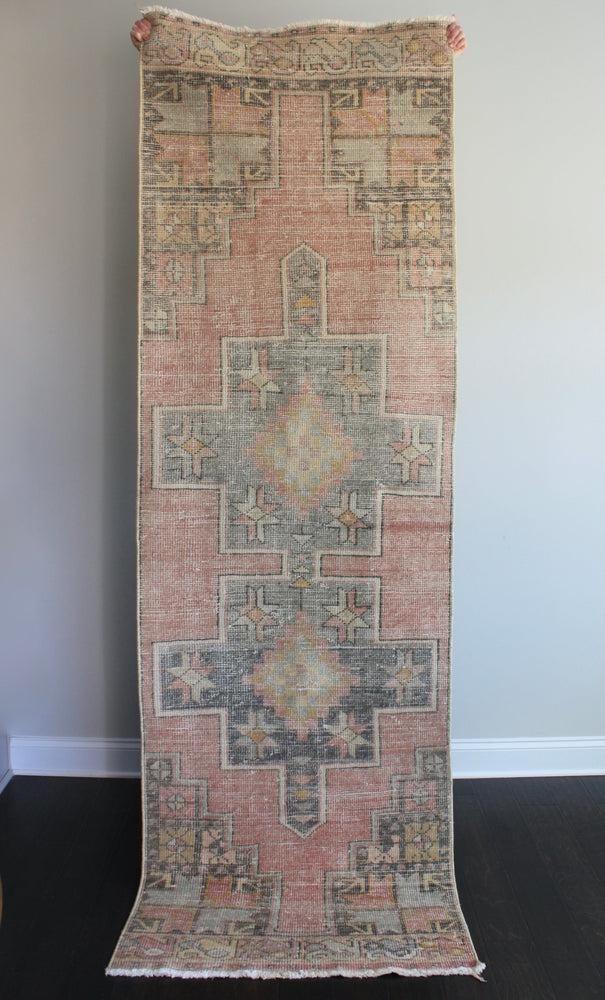 Layla Vintage Turkish Runner Rug 2'9.5 x 8'9