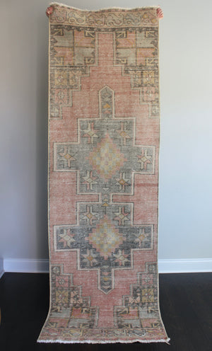 Layla Vintage Turkish Runner Rug 2'9.5 x 8'9