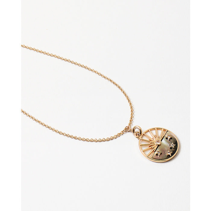Sunrise Abalone Pendant Necklace