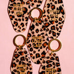 Leopard Gutsy Little Lady Motel Keytag