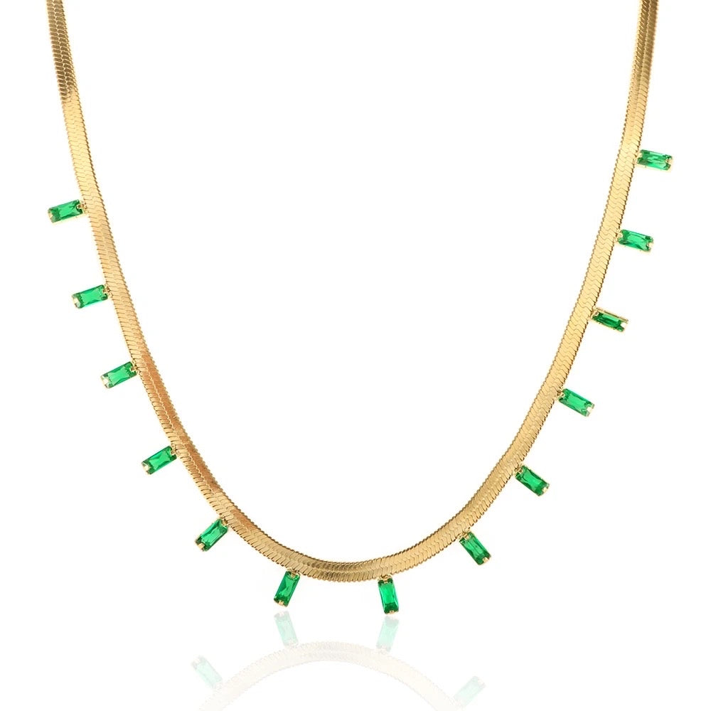 Logan Necklace — Emerald