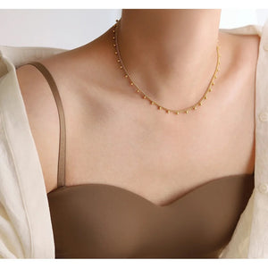 Bailey Ball Chain Necklace - Gold