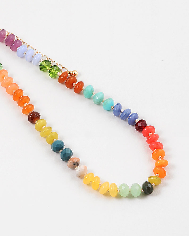 Raye Rainbow Beaded Necklace