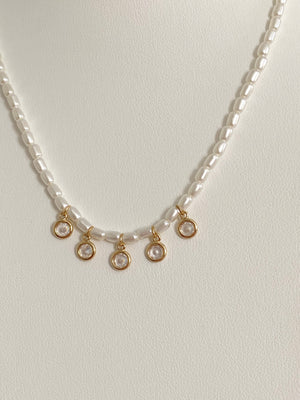 Pearl Drop Beaded Necklace