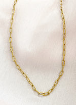 Textured Mini Paperclip Chain Necklace