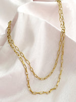 Cali Layered Paperclip Necklace