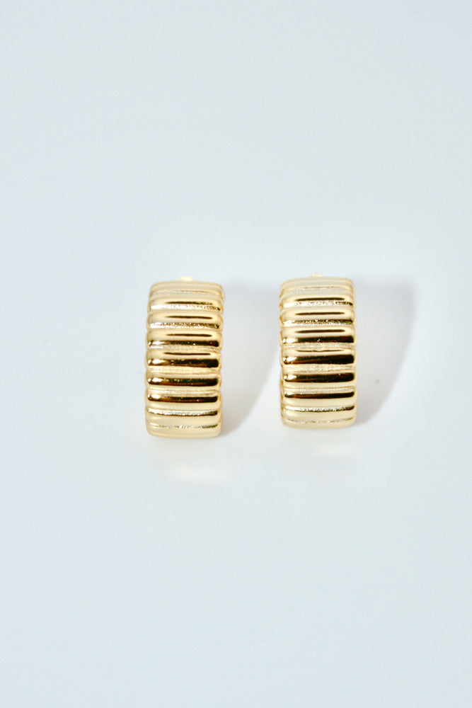 Gavin Mini Hoop Earrings - Gold