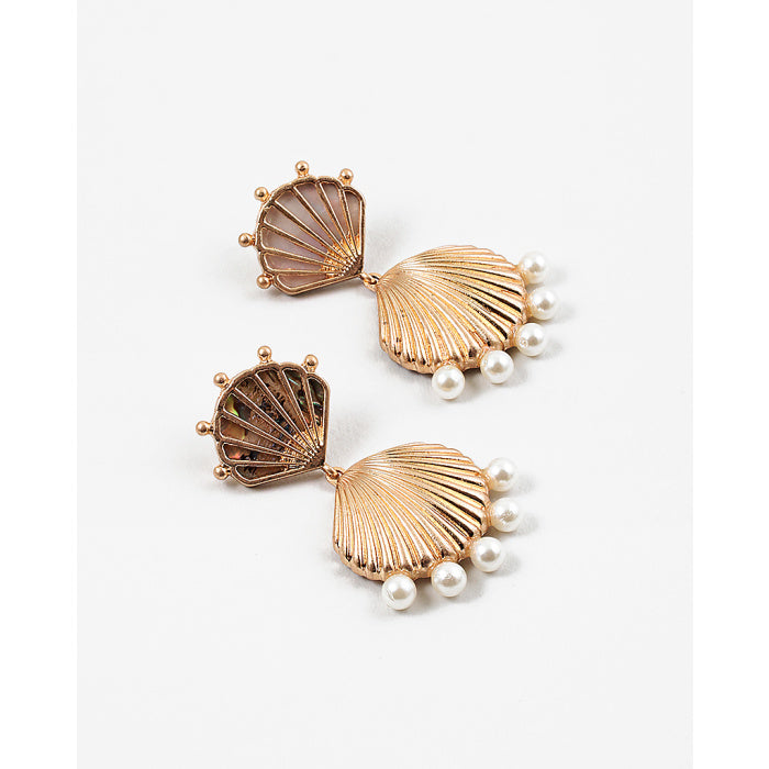 Abalone Shell Statement Earrings