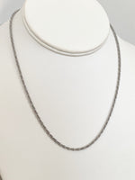 Glitter Chain Necklace - Silver