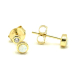 Dot Opal Stud Earrings