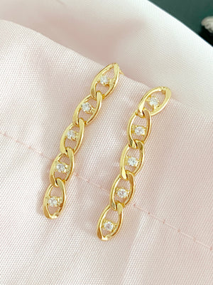 Majesty Chain Drop Earrings