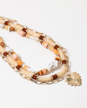 Gavin Layered Bead Necklace