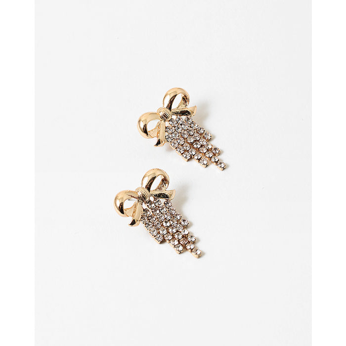 Fringe Bow Earrings