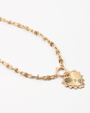Mary Heart Pendant Necklace