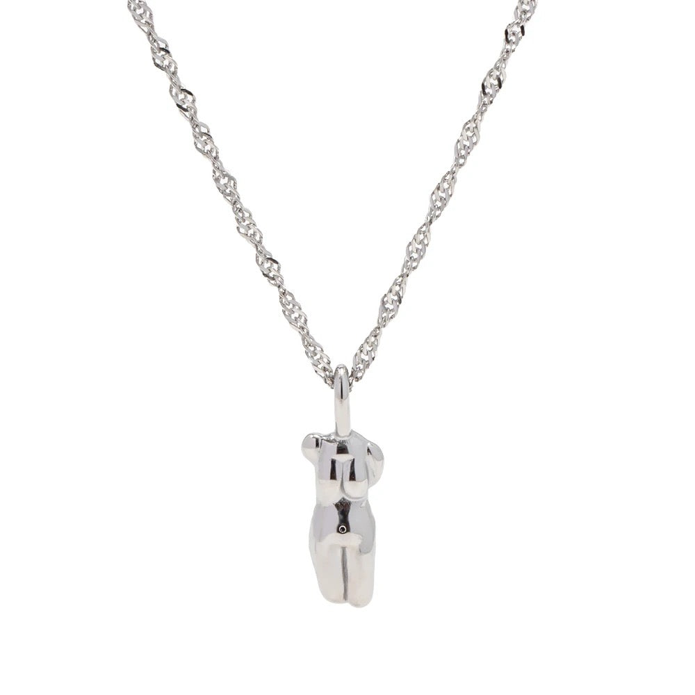 Goddess Pendant Necklace - Silver