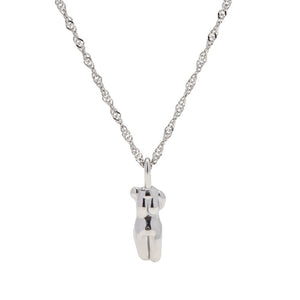 Goddess Pendant Necklace - Silver