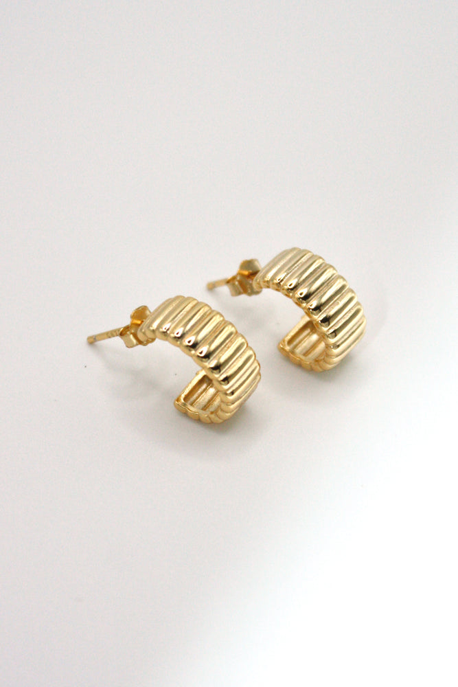 Gavin Mini Hoop Earrings - Gold