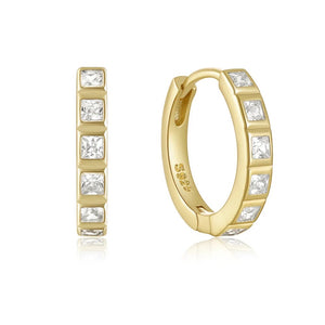 Kennedy Huggie Hoop Earrings