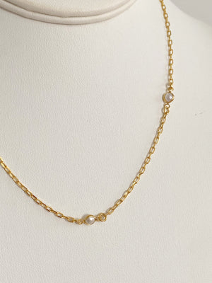 Lisa Pearl Chain Necklace