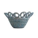 Tiny Hooped Blue Catch All
