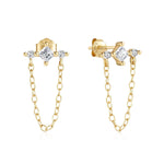 Khloe Stud Earrings - Crystal Clear