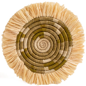 Restorative Greens Fringe Coaster Set
