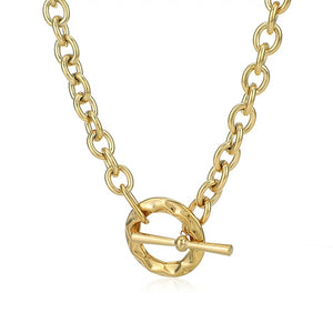 Textured Toggle Chain Necklace