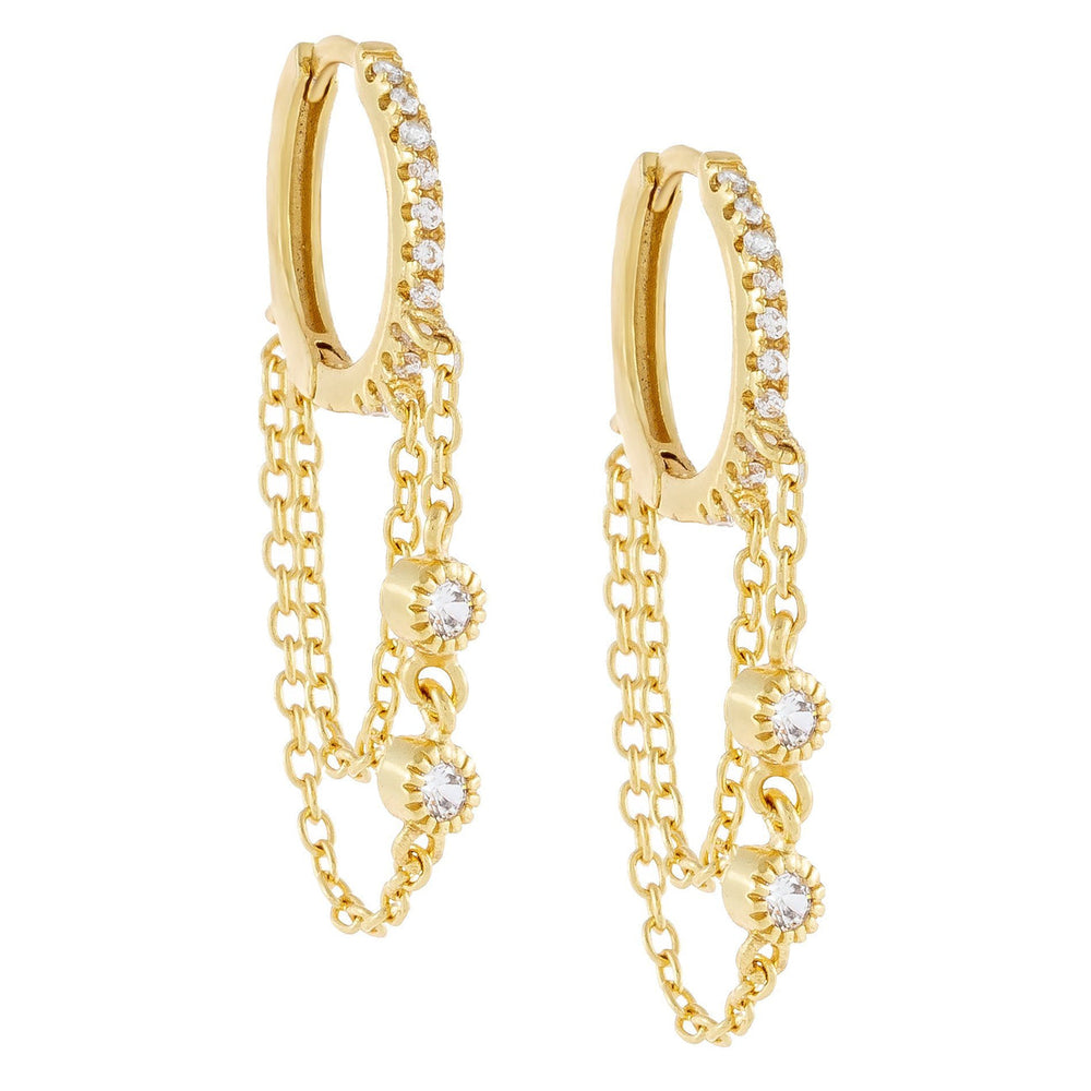 AJ Earrings - Gold