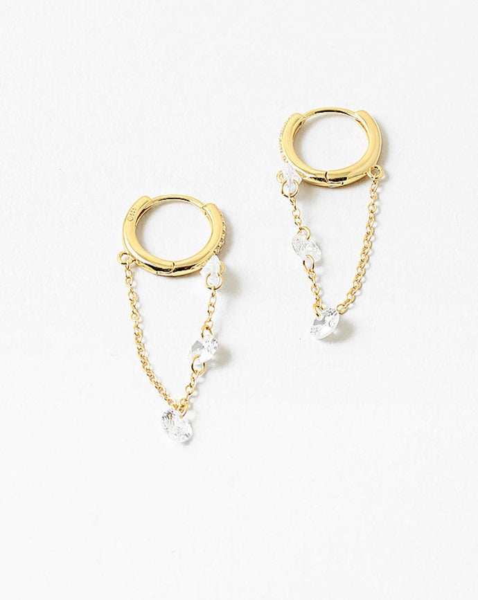 Myra Drop Chain Earrings