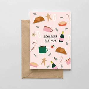 Season's Eatings Greeting Card