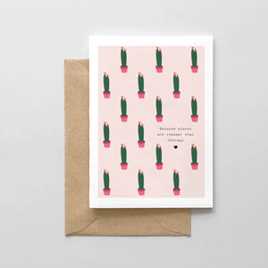 Because Plants Are Cheaper Than Therapy - Pattern Design