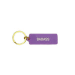 Badass Lavender Rectangle Keytag