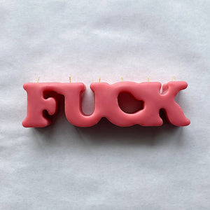 Pink Red Fuck Candle