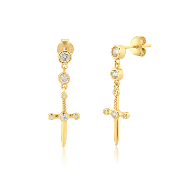 Sword Drop Earrings