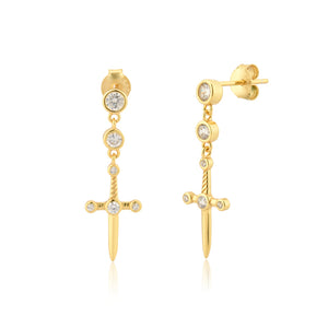 Sword Drop Earrings