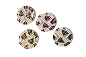 Animal Print Neon Coaster Set