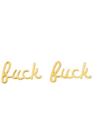 Fuck Stud Earrings