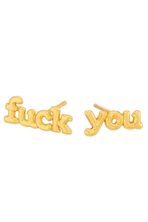 Fuck You Stud Earrings